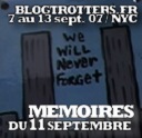 Mémoires du 11 septembre en vlog
